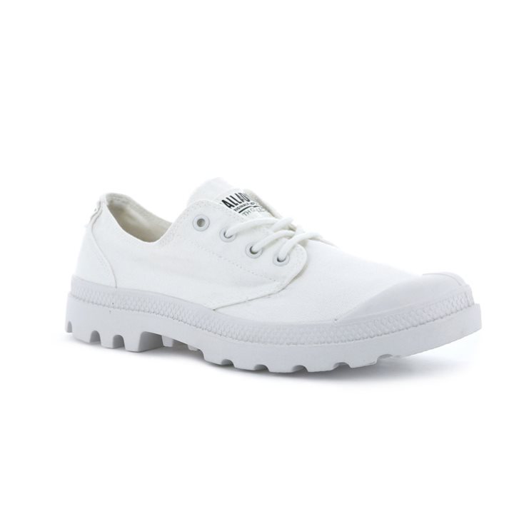 Palladium Pampa OX Organic Oxford Schoenen Dames Wit | NL 58HRXCF